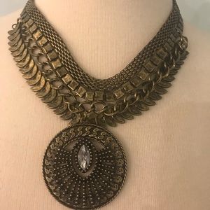 Bronze Statement Necklace